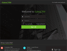 Tablet Screenshot of isalescrm.com